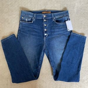 Joe’s The Charlie High Rise Skinny Ankle + Button Fly